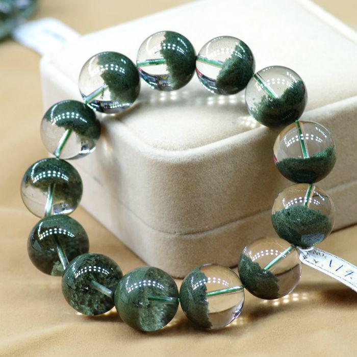 绿幽灵水晶手链绿幽灵手串图片