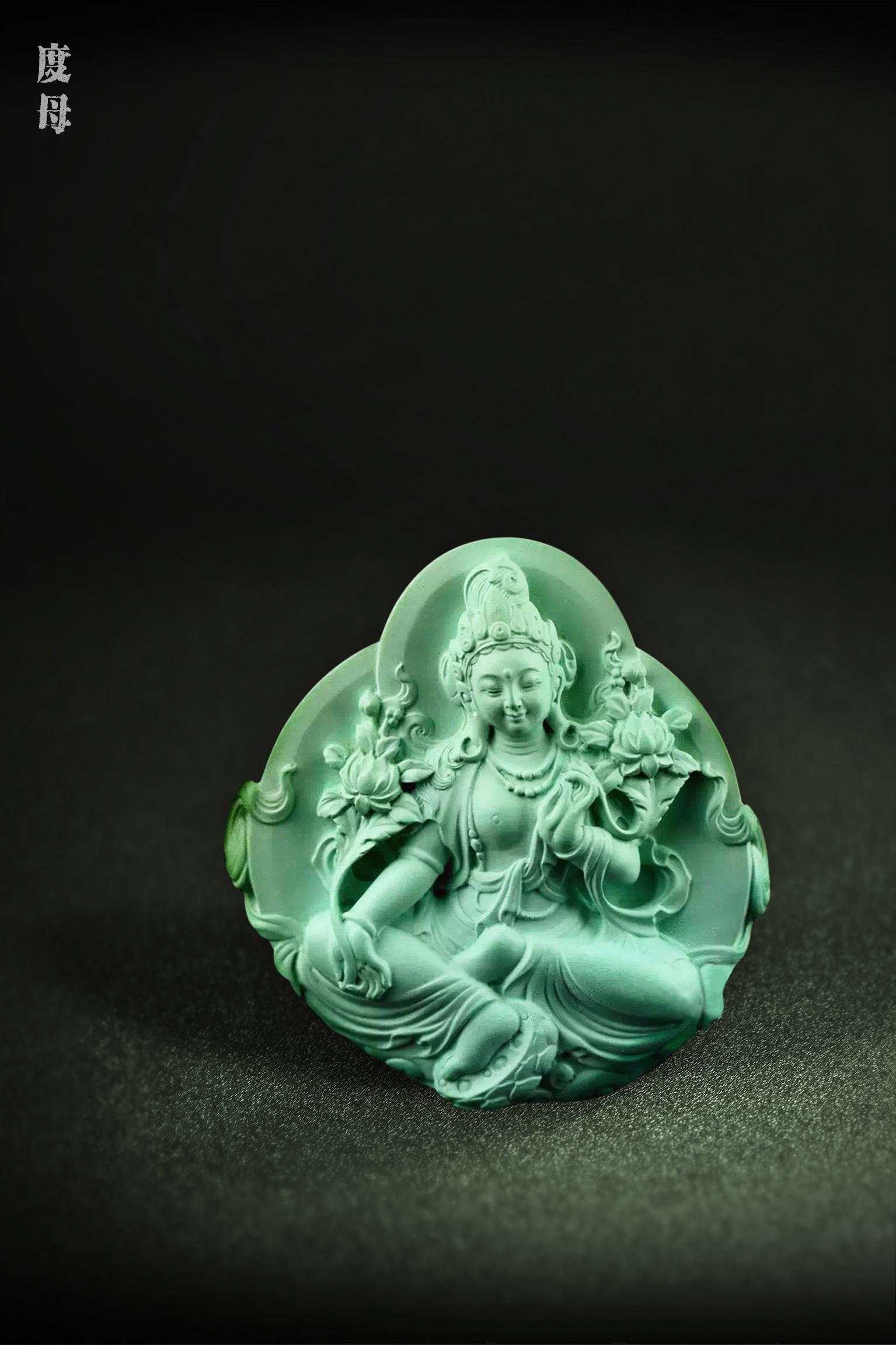 带着西域风情的玉雕度母开启了玉雕与其他地域文化和艺术形式融合的新